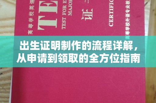 汉源出生证明制作的流程详解，从申请到领取的全方位指南